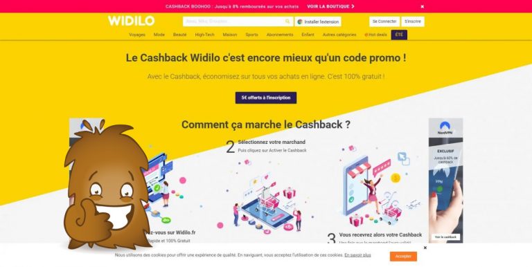 Widilo site de cashback